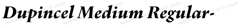 Dupincel Medium Regular字体转换